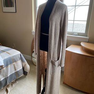Theory floor length cardigan